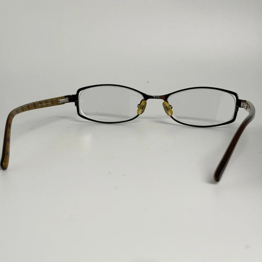 Guess GU1372 BRN Brown Oval Eyeglass Frames 51-17-135 Logo Temples